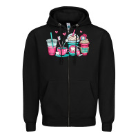 Black dentist coffee cups Zipper Hoodie - OliviaCreatesArt