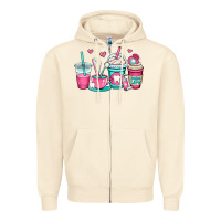 Sandshell dentist coffee cups Zipper Hoodie - OliviaCreatesArt