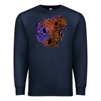 Navy halloween patch  4 Premium Sweatshirt - BundleAndBundleShop