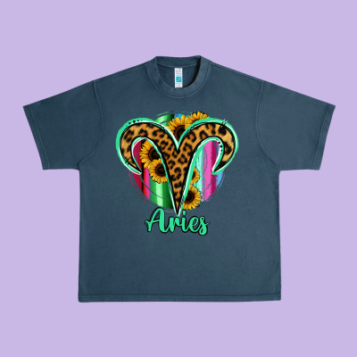 Aries Zodiac Urban Heavy Tee Designed By Bettercallsaul