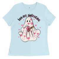Baby Blue boo jee valentine Ladies Tee - MaliasSmallBusiness