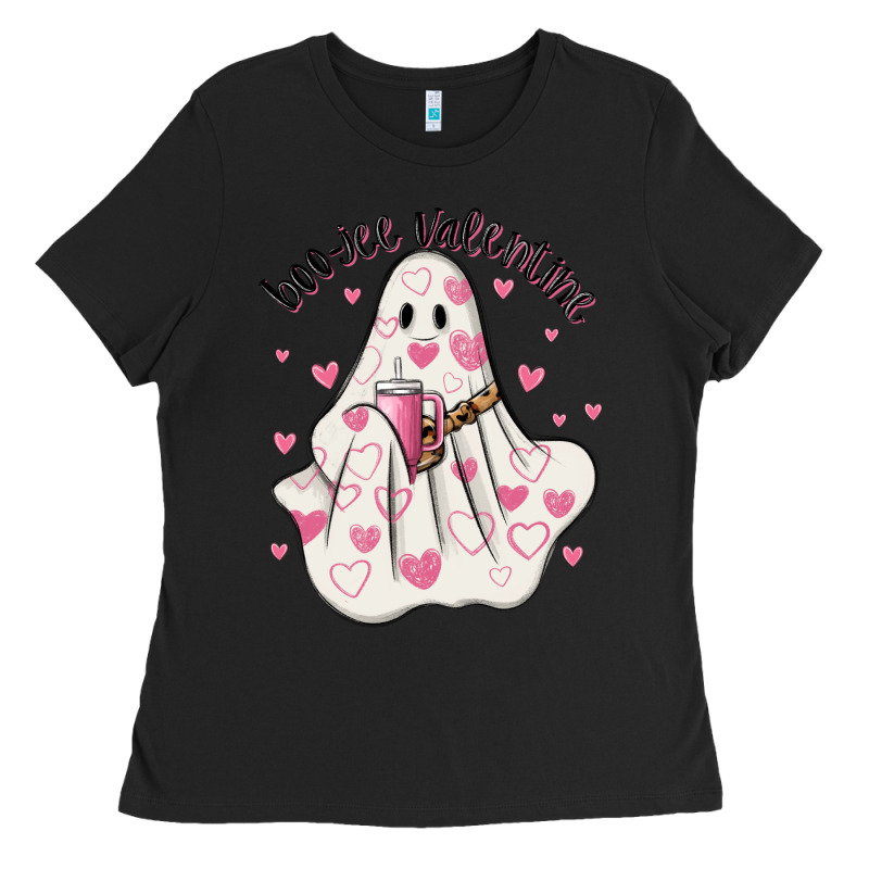 Boo Jee Valentine Ladies Tee by MaliasSmallBusiness | Teevron