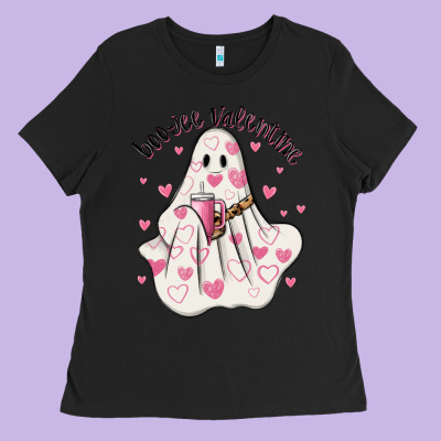 Boo Jee Valentine Ladies Tee Designed By Maliassmallbusiness