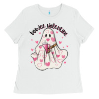 White boo jee valentine Ladies Tee - MaliasSmallBusiness