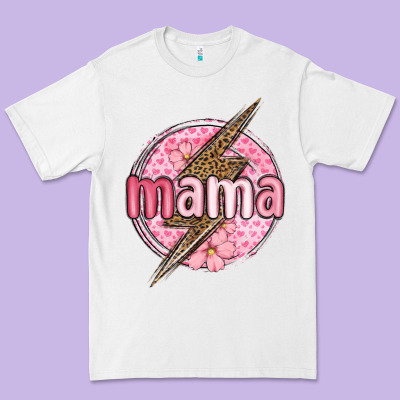 Mama Lightning Bolt Valentine S Day Premium Tee Designed By Maliassmallbusiness