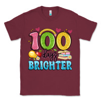 Burgundy 100 days brighter Classic Tee - Artiststas