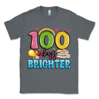 Charcoal Heather 100 days brighter Classic Tee - Artiststas