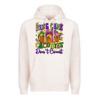 Pale Pink King cake calories don't count Premium Hoodie - FaDigitalArtStudio
