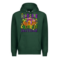 Sports Green King cake calories don't count Premium Hoodie - FaDigitalArtStudio