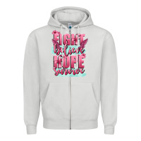 Dove Grey fight believe hope survive cancer awareness Zipper Hoodie - FaDigitalArtStudio