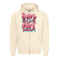 Sandshell fight believe hope survive cancer awareness Zipper Hoodie - FaDigitalArtStudio