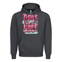 Smoke fight believe hope survive cancer awareness Zipper Hoodie - FaDigitalArtStudio