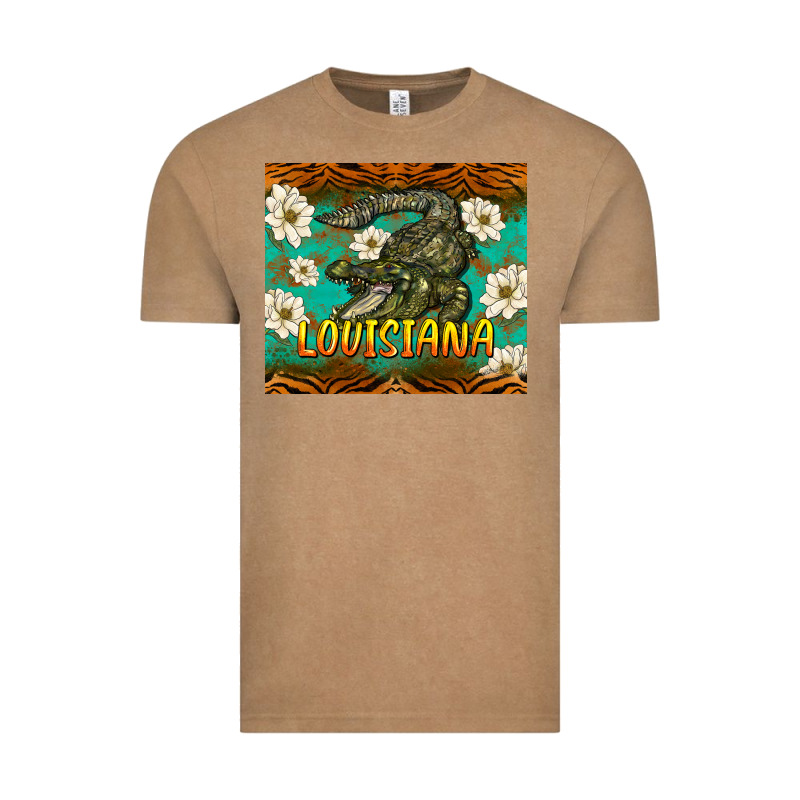 Louisiana Alligator Tumbler Vintage Tee by BarkalooDesign | Teevron