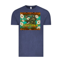 Vintage Denim louisiana alligator tumbler Vintage Tee - BarkalooDesign