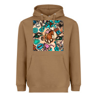 Toasted Coconut western cowgirl seamless pattern Heavyweight Hoodie - BundleAndBundleShop