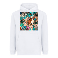 White western cowgirl seamless pattern Heavyweight Hoodie - BundleAndBundleShop