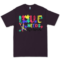 Plum love needs no words autism Premium Tee - MaliasSmallBusiness