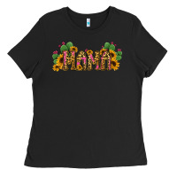 Black Cactus Leopard Sunflower Mama and Mini Set Ladies Tee - Jasminsmagicworld