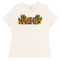 Bone Cactus Leopard Sunflower Mama and Mini Set Ladies Tee - Jasminsmagicworld