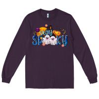 Plum Stay Spooky Long Sleeve Tee - texasbilliewilder