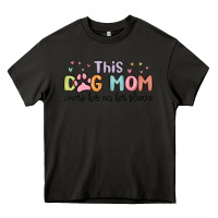 Asphalt this dog mom wears her heart on her sleeve Heavy Core Tee - MaliasSmallBusiness