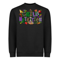 Black child nutrition mardi gras cowgirl Heavyweight Sweatshirt - CowGirlArtShop