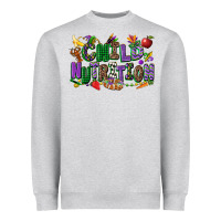 Heather Grey child nutrition mardi gras cowgirl Heavyweight Sweatshirt - CowGirlArtShop