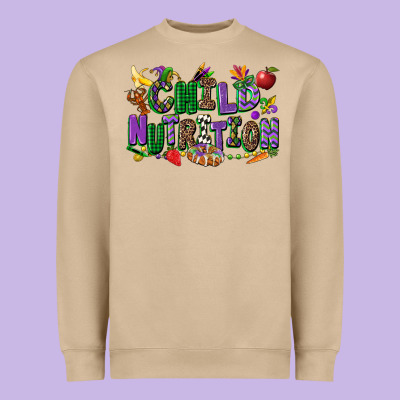 Child Nutrition Mardi Gras Cowgirl Heavyweight Sweatshirt Designed By Cowgirlartshop