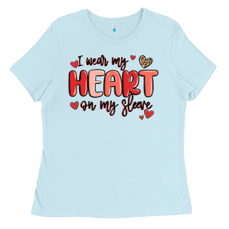 I Wear My Heart On My Sleeve Ladies Tee by MaliasSmallBusiness | Teevron