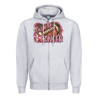 Heather Grey Tackle cancer Football Zipper Hoodie - FaDigitalArtStudio