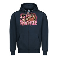 Navy Tackle cancer Football Zipper Hoodie - FaDigitalArtStudio