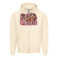 Sandshell Tackle cancer Football Zipper Hoodie - FaDigitalArtStudio