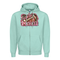 Seafoam Tackle cancer Football Zipper Hoodie - FaDigitalArtStudio