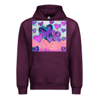 Mauve Wine love Urban Hoodie - CowhideDigitalArt