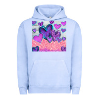 Pigment Grape Ice love Urban Hoodie - CowhideDigitalArt