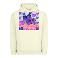 Pigment Pistachio love Urban Hoodie - CowhideDigitalArt