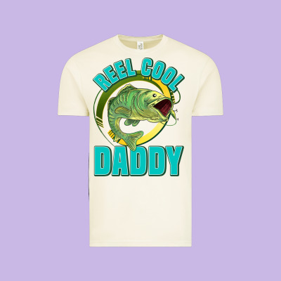 Reel Cool Daddy Vintage Tee Designed By Jasminsmagicworld