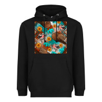 Black western cowboy hat seamless pattern Heavyweight Hoodie - BundleAndBundleShop