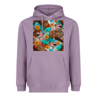 Lavender western cowboy hat seamless pattern Heavyweight Hoodie - BundleAndBundleShop