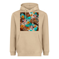 Mushroom western cowboy hat seamless pattern Heavyweight Hoodie - BundleAndBundleShop