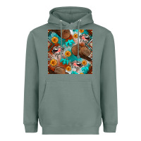 Sage western cowboy hat seamless pattern Heavyweight Hoodie - BundleAndBundleShop