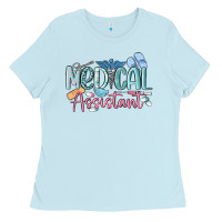 Baby Blue medical assistant nurse Ladies Tee - MaliasSmallBusiness