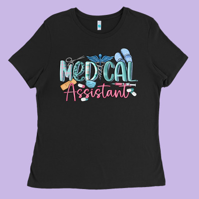Medical Assistant Nurse Ladies Tee Designed By Maliassmallbusiness
