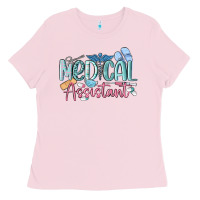 Bubblegum Pink medical assistant nurse Ladies Tee - MaliasSmallBusiness