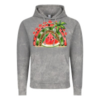 Cloud Rock watermelon slice  rainbow Vintage Hoodie - BarkalooDesign
