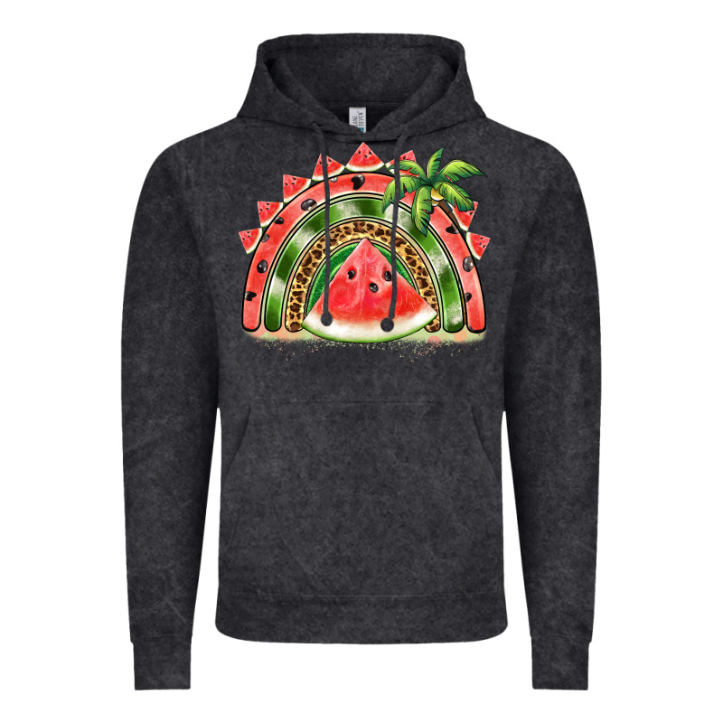 Watermelon Slice  Rainbow Vintage Hoodie by BarkalooDesign | Teevron
