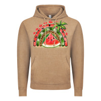 Vintage Coffee watermelon slice  rainbow Vintage Hoodie - BarkalooDesign