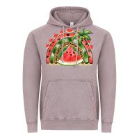Vintage Zinc watermelon slice  rainbow Vintage Hoodie - BarkalooDesign