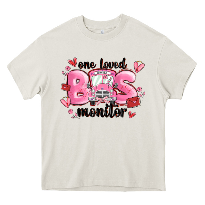 One Loved Bus Monitor Heavy Core Tee by MaliasSmallBusiness | Teevron