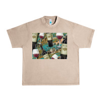French Oak California Wine with Leopard Background Urban Heavy Tee - Bettercallsaul